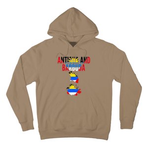 Antiguan Antigua And Barbuda Country Map Flag Hoodie