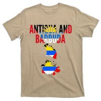 Antiguan Antigua And Barbuda Country Map Flag T-Shirt