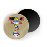 Antiguan Antigua And Barbuda Country Map Flag Magnet