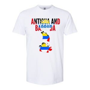 Antiguan Antigua And Barbuda Country Map Flag Softstyle CVC T-Shirt