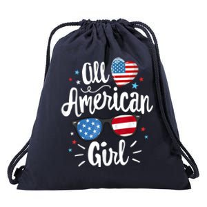 All American American Flag 4th Of July Patriotic Great Gift Drawstring Bag