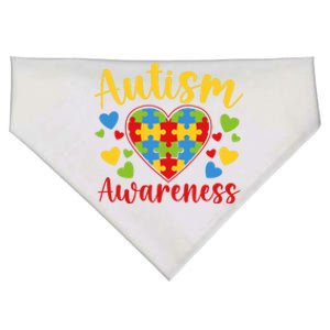 Autism Awareness Acceptance And Support Teacher Mom Great Gift USA-Made Doggie Bandana