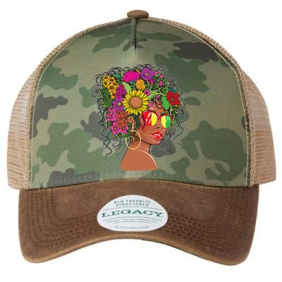 Afro African American Black Melanin Queen Juneteenth Legacy Tie Dye Trucker Hat