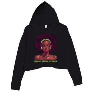 Afro African American Black Tal Health Warrior Gift Crop Fleece Hoodie