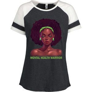 Afro African American Black Tal Health Warrior Gift Enza Ladies Jersey Colorblock Tee