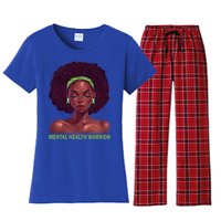 Afro African American Black Tal Health Warrior Gift Women's Flannel Pajama Set