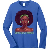 Afro African American Black Tal Health Warrior Gift Ladies Long Sleeve Shirt