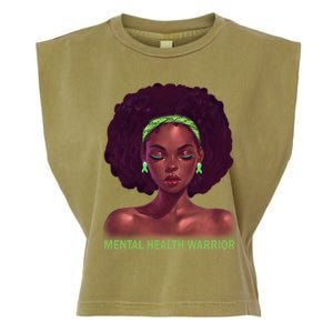 Afro African American Black Tal Health Warrior Gift Garment-Dyed Women's Muscle Tee