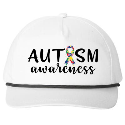 Autism Awareness Snapback Five-Panel Rope Hat