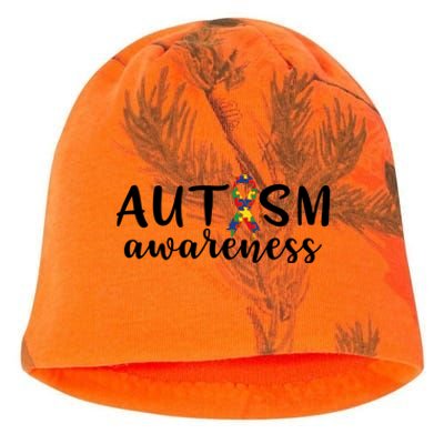 Autism Awareness Kati - Camo Knit Beanie