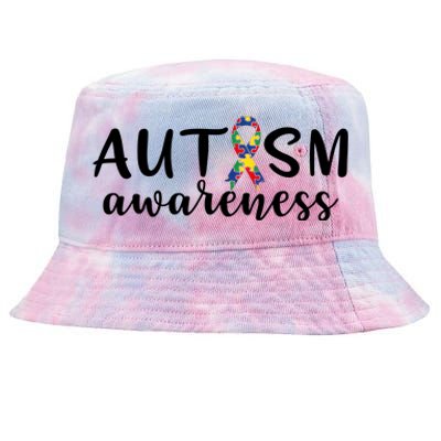 Autism Awareness Tie-Dyed Bucket Hat