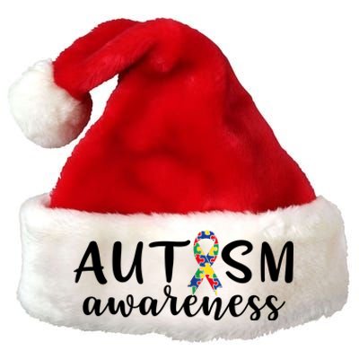 Autism Awareness Premium Christmas Santa Hat