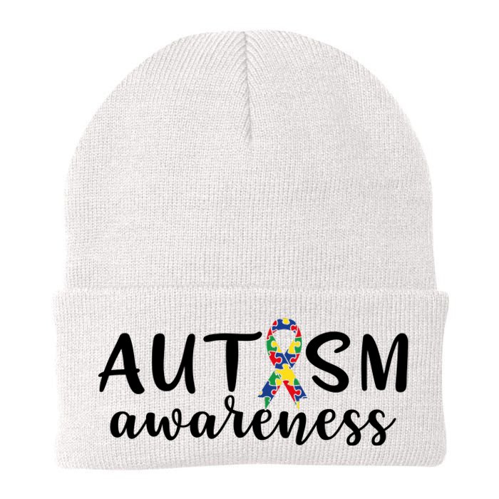 Autism Awareness Knit Cap Winter Beanie