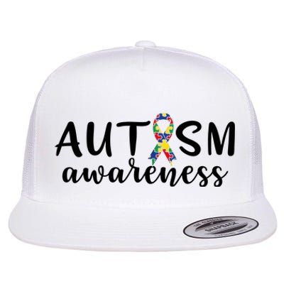 Autism Awareness Flat Bill Trucker Hat