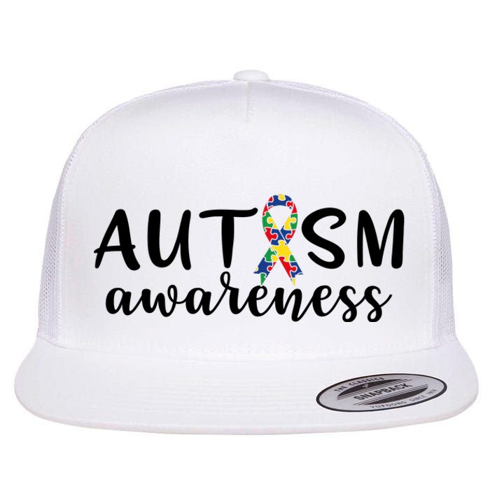 Autism Awareness Flat Bill Trucker Hat