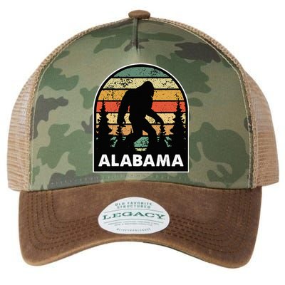 Alabama And A Bigfoot Or A Sasquatch Legacy Tie Dye Trucker Hat