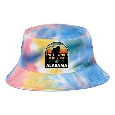 Alabama And A Bigfoot Or A Sasquatch Tie Dye Newport Bucket Hat