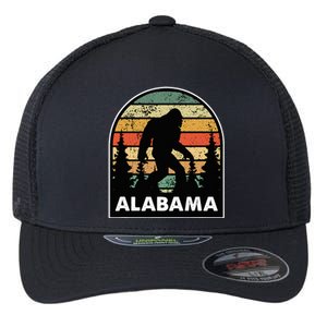 Alabama And A Bigfoot Or A Sasquatch Flexfit Unipanel Trucker Cap