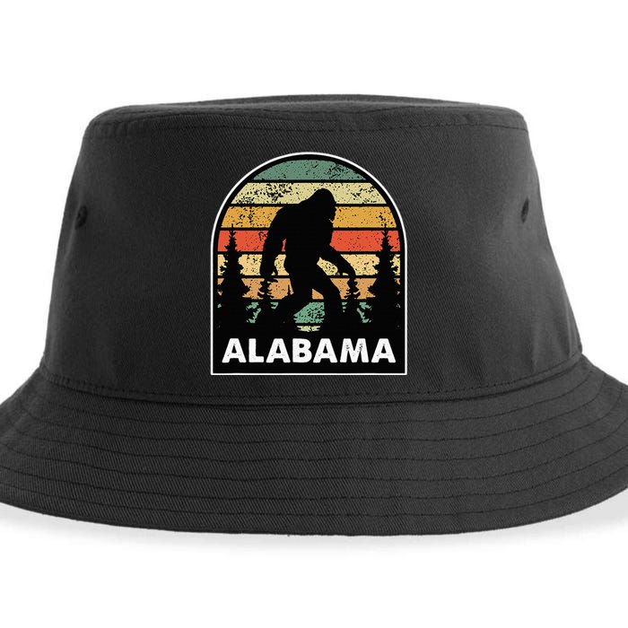 Alabama And A Bigfoot Or A Sasquatch Sustainable Bucket Hat