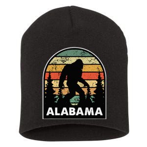 Alabama And A Bigfoot Or A Sasquatch Short Acrylic Beanie