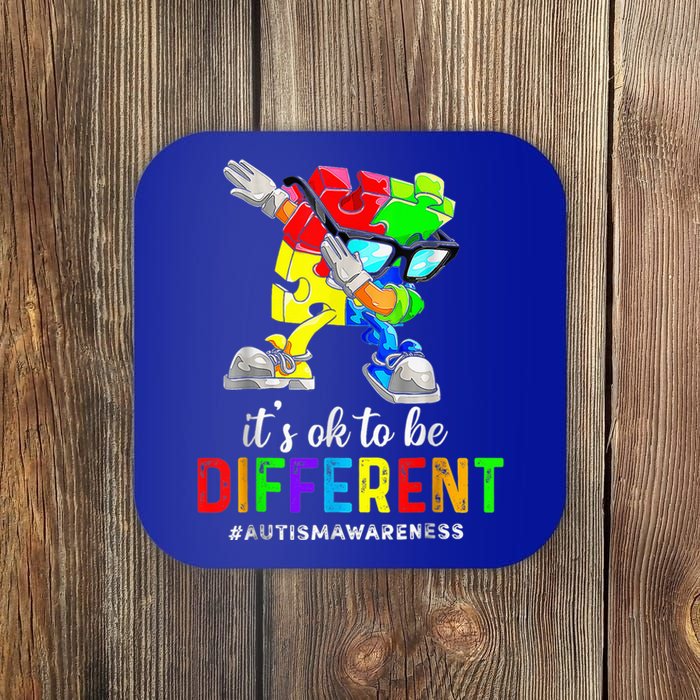 Autism Awareness Acceptance Wo Kid Its Ok To Be Different Coaster