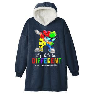 Autism Awareness Acceptance Wo Kid Its Ok To Be Different Hooded Wearable Blanket