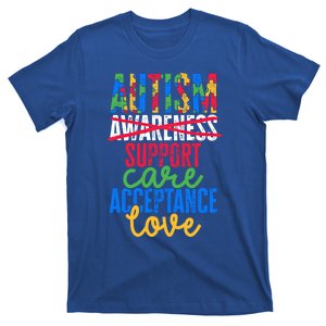 Autism Awareness And Support Care Acceptance Love Funny Gift T-Shirt