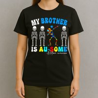 Autism Awareness Autism Squad Support Awesome  T-Shirt