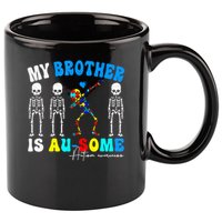 Autism Awareness Autism Squad Support Awesome  11oz C Handle Ceramic Mug