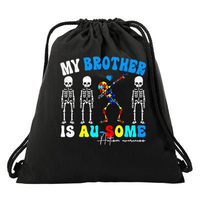Autism Awareness Autism Squad Support Awesome  Drawstring Bag