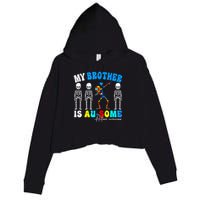 Autism Awareness Autism Squad Support Awesome  Crop Fleece Hoodie