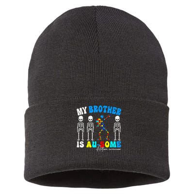 Autism Awareness Autism Squad Support Awesome  Sustainable Knit Beanie