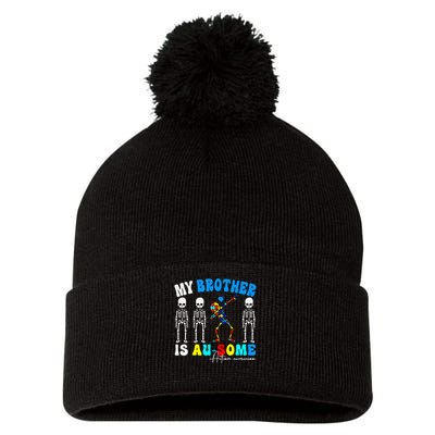 Autism Awareness Autism Squad Support Awesome  Pom Pom 12in Knit Beanie
