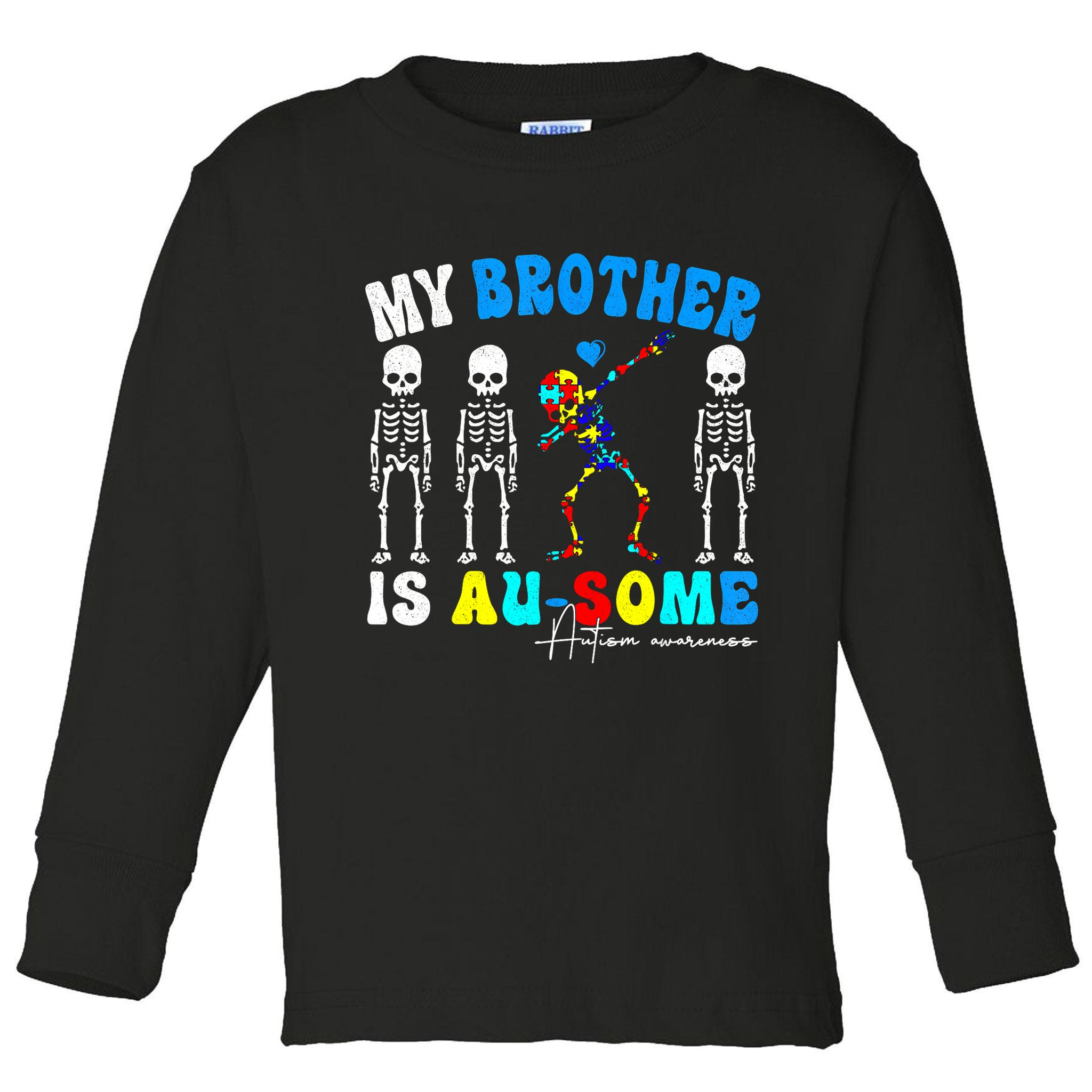 Autism Awareness Autism Squad Support Awesome  Toddler Long Sleeve Shirt