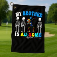 Autism Awareness Autism Squad Support Awesome  Golf Towel