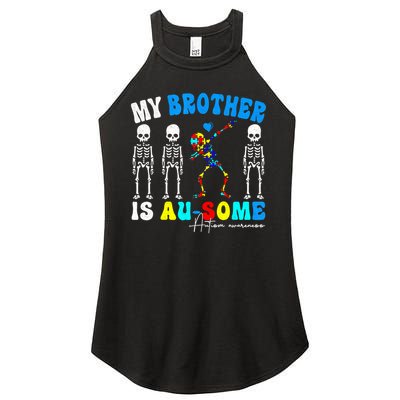 Autism Awareness Autism Squad Support Awesome  Women's Perfect Tri Rocker Tank