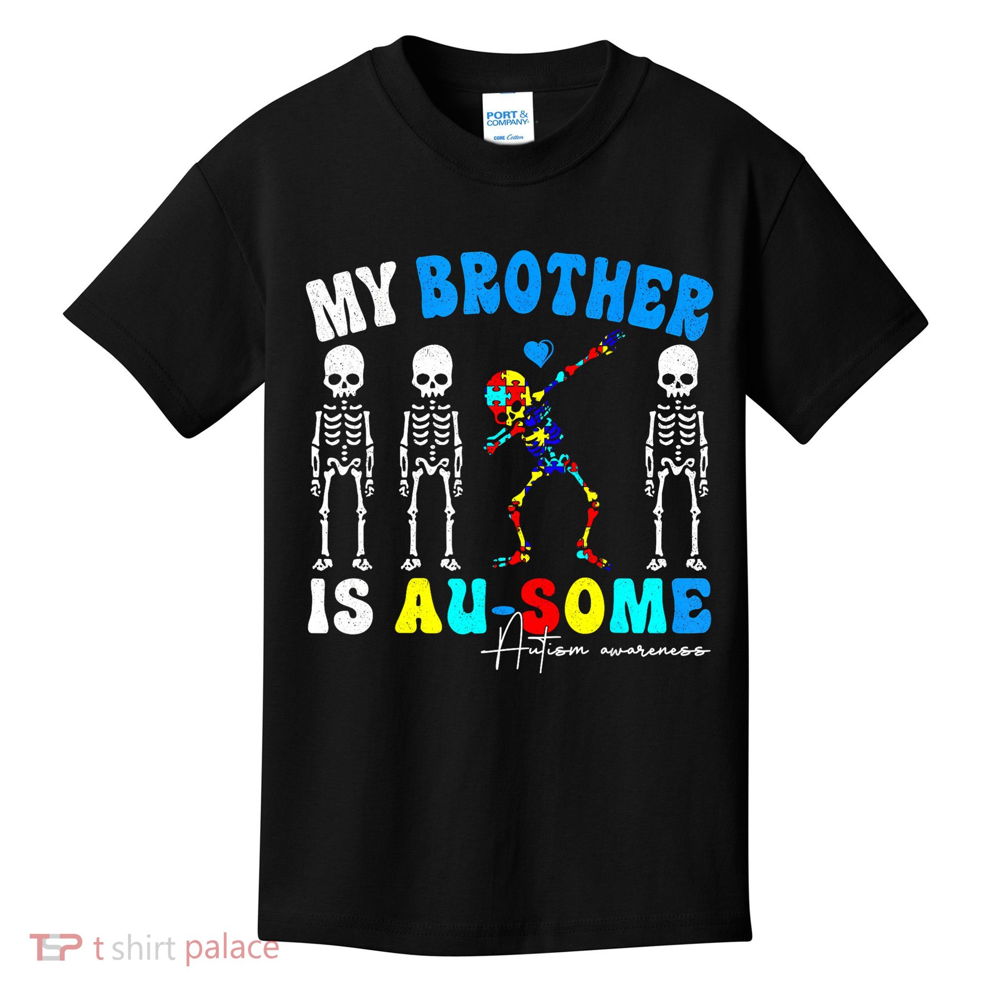 Autism Awareness Autism Squad Support Awesome  Kids T-Shirt
