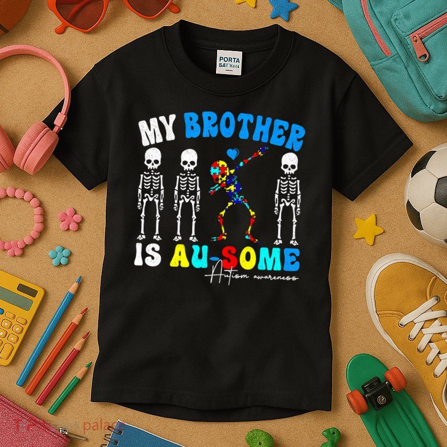 Autism Awareness Autism Squad Support Awesome  Kids T-Shirt