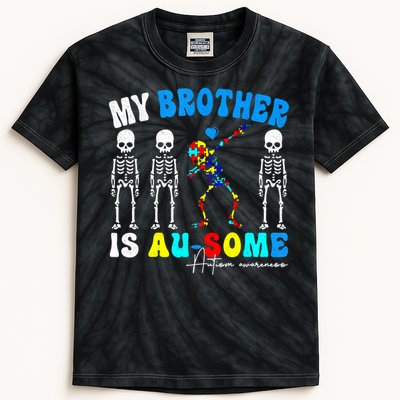 Autism Awareness Autism Squad Support Awesome  Kids Tie-Dye T-Shirt