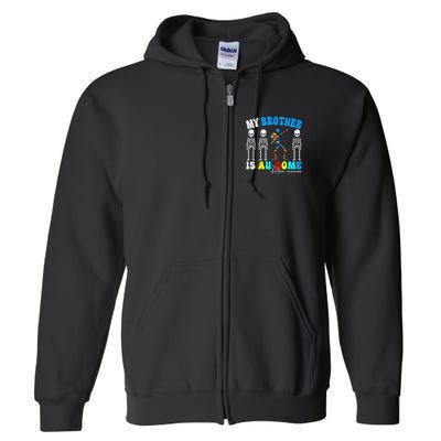 Autism Awareness Autism Squad Support Awesome  Full Zip Hoodie