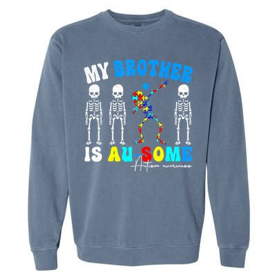 Autism Awareness Autism Squad Support Awesome  Garment-Dyed Sweatshirt