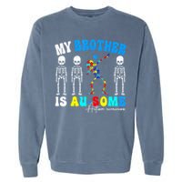 Autism Awareness Autism Squad Support Awesome  Garment-Dyed Sweatshirt