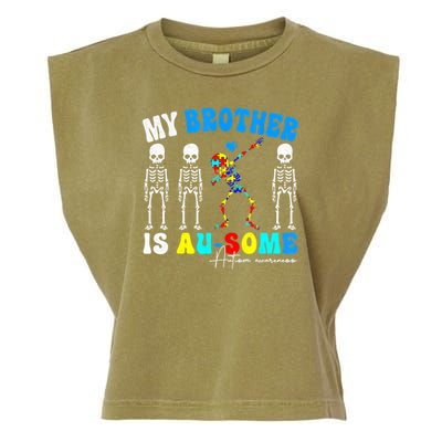 Autism Awareness Autism Squad Support Awesome  Garment-Dyed Women's Muscle Tee