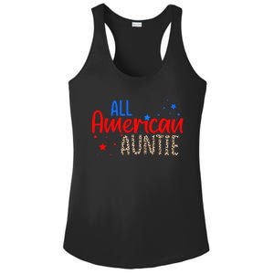 All American Auntie Niece Nephew Aunt Gift Ladies PosiCharge Competitor Racerback Tank