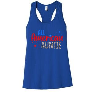 All American Auntie Niece Nephew Aunt Gift Women's Racerback Tank