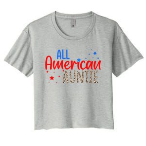 All American Auntie Niece Nephew Aunt Gift Women's Crop Top Tee