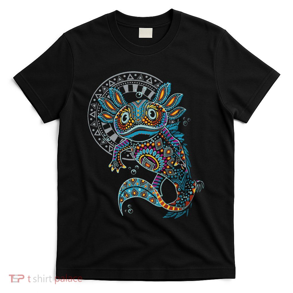 Axolotl Art Aztec Mexico Mexican T-Shirt