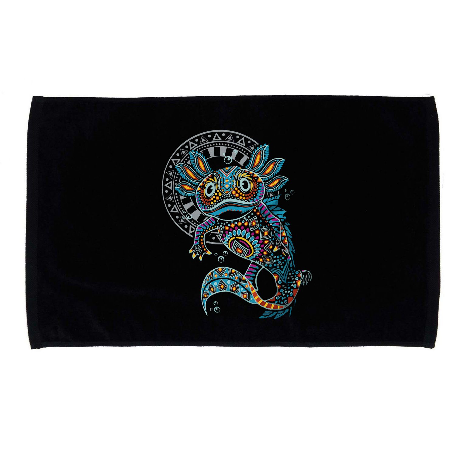 Axolotl Art Aztec Mexico Mexican Microfiber Hand Towel