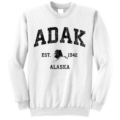 Adak Alaska Ak Vintage Athletic Sports Design Sweatshirt