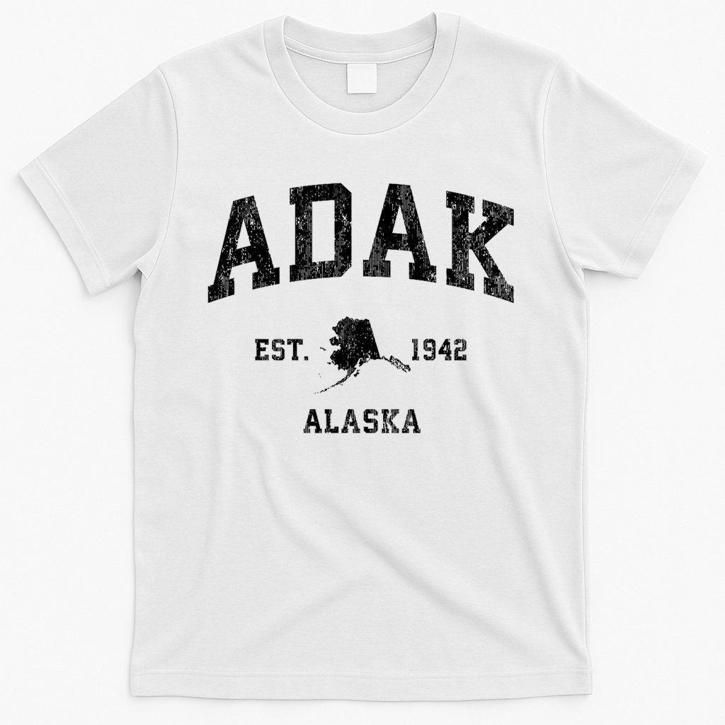 Adak Alaska Ak Vintage Athletic Sports Design T-Shirt